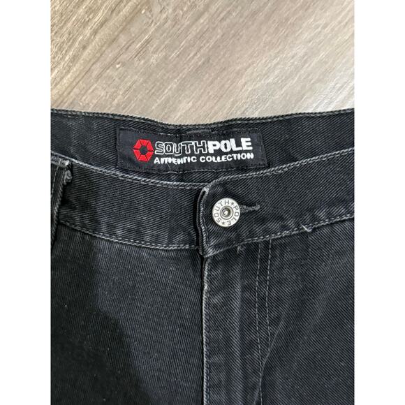 Vintage y2k Mens Black Southpole Jorts Size 36 - Picture 2 of 9